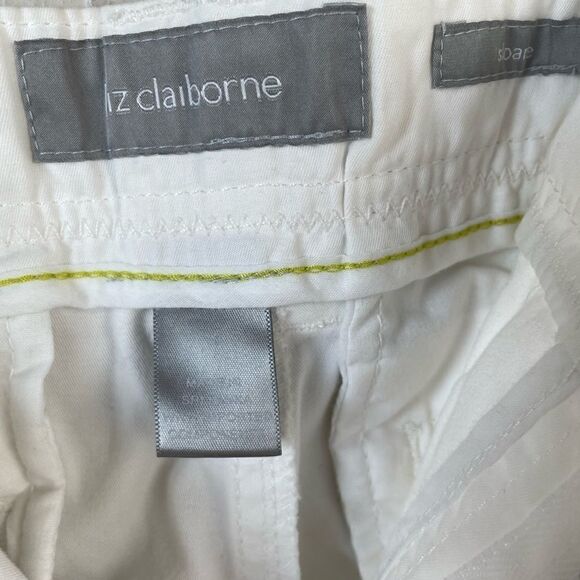 NWT Liz Claiborne White Sloan Pants Size 10 - Picture 6 of 10